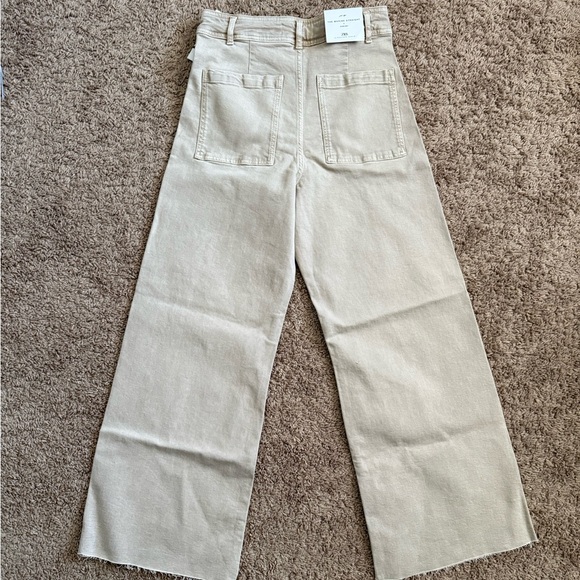 Zara Tan Denim Pants - Picture 5 of 5